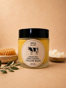 Ipekyolu Grassfed Beef Tallow Balm met Honing 120ml &ndash; Natuurlijke Huidverzorging