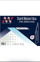 Mediwitt steriele scalpelmesjes steriel, nr.11 (uitverkocht)